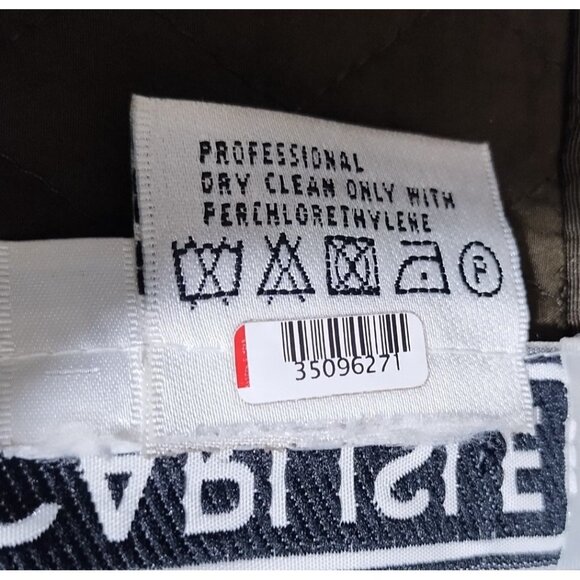 VTG 90s Carlisle 3/4 Sleeve Quilted Silk & Wool Jacket Size 16 Boho Dark Brown - Picture 5 of 5